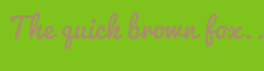 Image with Font Color A89166 and Background Color 80C31C